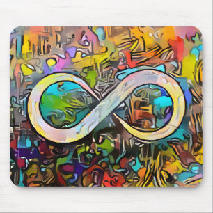 Mousepad Símbolo Infinity Neurodiversidade de Sensibili