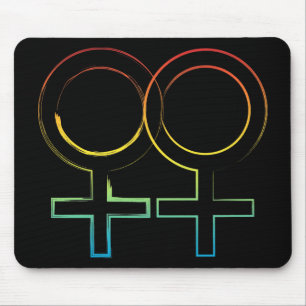 Mousepad símbolo lésbica