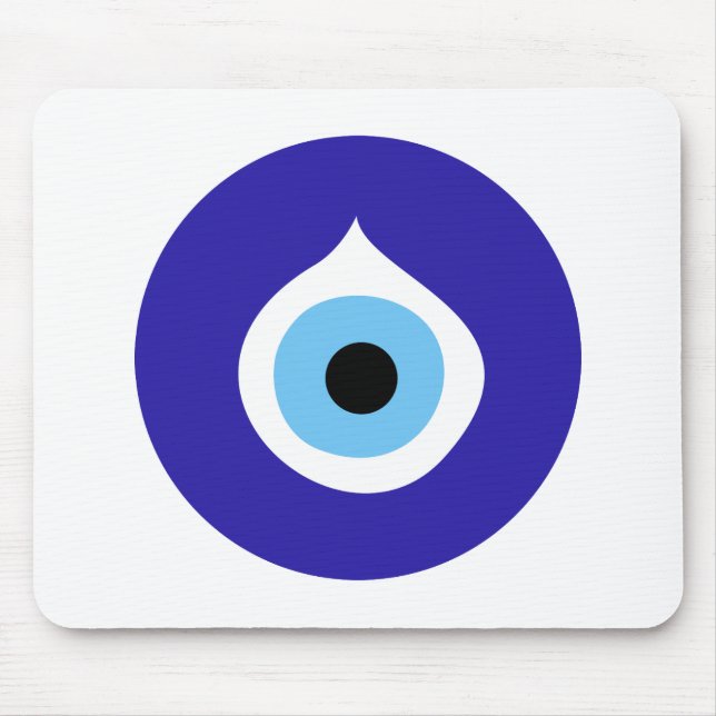 Mousepad Símbolo mau ocular antigo nazar fatima talisman ch (Frente)