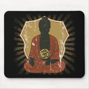 Mousepad Símbolo Meditating de Buddha OM