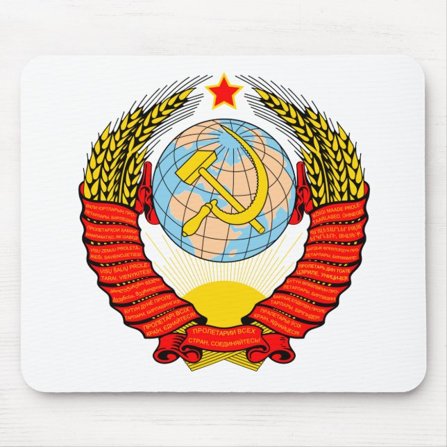 Mousepad Símbolo oficial da heráldica de União Soviética da (Frente)