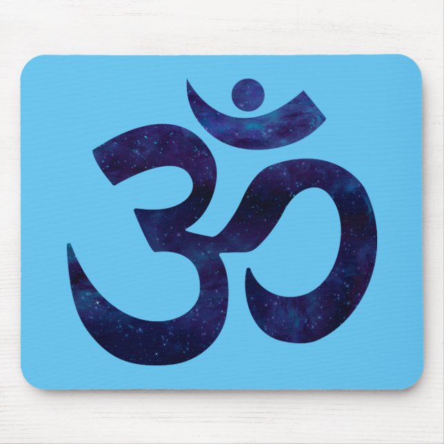 Mousepad Símbolo Om Ohm Sinal Ioga Meditação Zen (Frente)