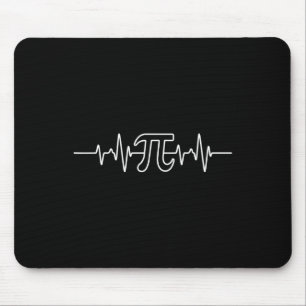 Mousepad Símbolo Pi Day Heartbeat Math Nerd Pi