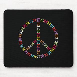 Mousepad Símbolo Pi Day Sinal de Paz Crianças Professor de