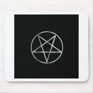 Mousepad Símbolo religioso do pentacle do satanism