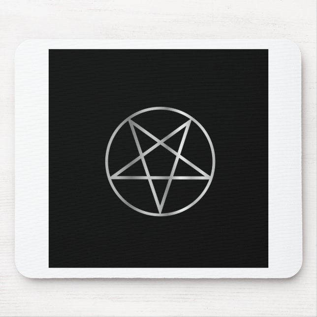 Mousepad Símbolo religioso do pentacle do satanism (Frente)