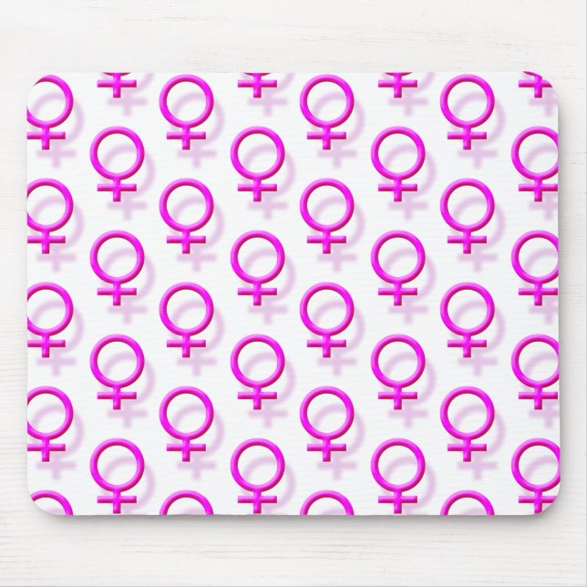 Mousepad Símbolo sexual feminino (Frente)