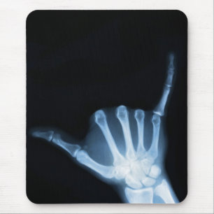 Mousepad Símbolo Shaka X-Ray (Hang Loose)
