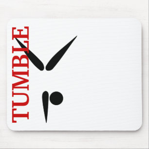 Mousepad Símbolo simples da ginástica do Gymnast do Tumbl