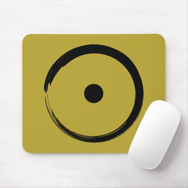 Mousepad Símbolo solar astrológico - Círculo Zen Budista 1 (Com mouse)