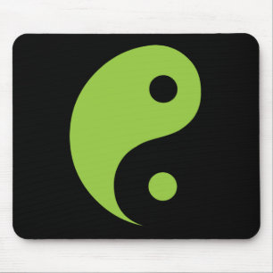 Mousepad Símbolo Taoista Yin Yang Verde