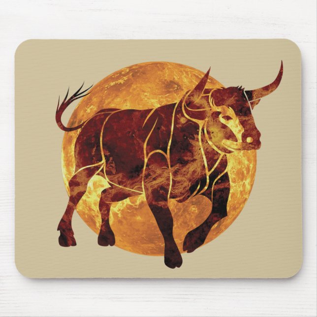 Mousepad Símbolo Taurus Zodiac (Frente)