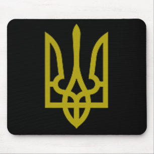Mousepad Símbolo Trident do Exército da Ucrânia Zelen do Me