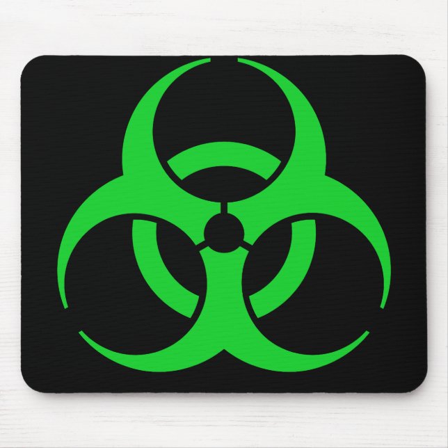 Mousepad Símbolo Verde de Biohazard (Frente)