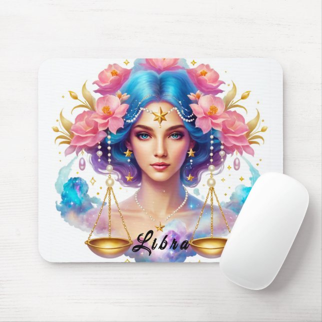 Mousepad Símbolo Zodiac Cute/Libra (Com mouse)