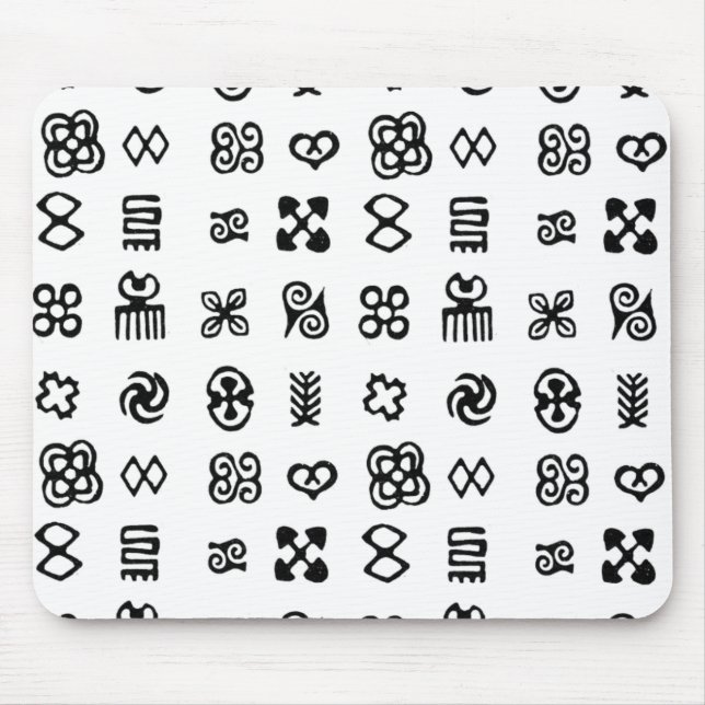 Mousepad Símbolos africanos Adinkra (Frente)