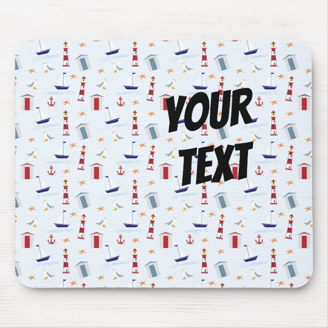 Mousepad Símbolos do Mar legal (Frente)