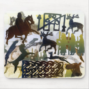 Mousepad Símbolos e laço Pictish