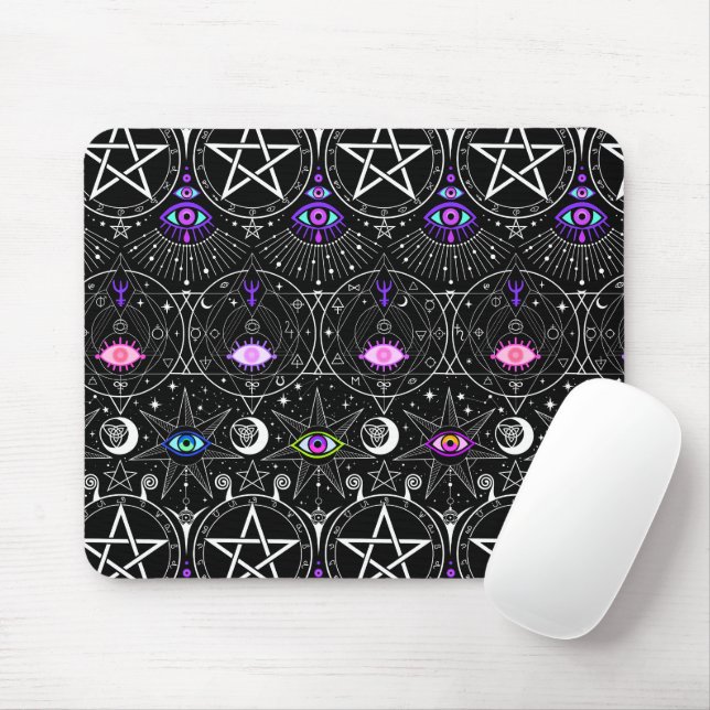 Mousepad Símbolos esotéricos (Com mouse)