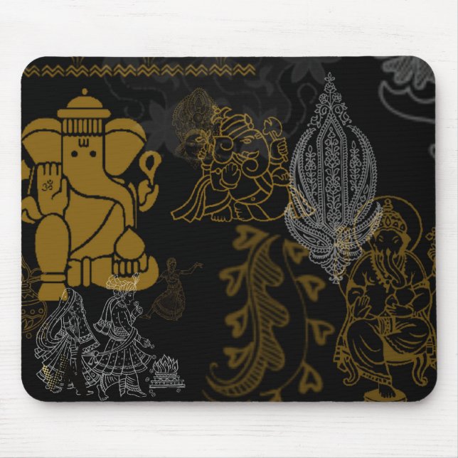 Mousepad símbolos indianos, (Frente)
