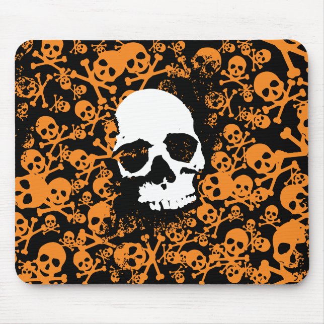 Mousepad Simetria Assustadora: Uma Matriz Vibrante de Human (Frente)