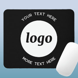 Mousepad Simple Logo and Text Business Promotional