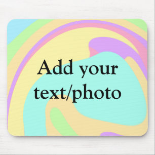 Mousepad Simples acrilato de fluido adicione seu nome de te