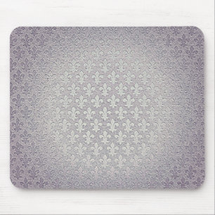 Mousepad Simples cinza de grunge de prata