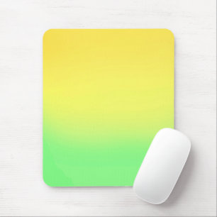 Mousepad Simples Efeito de Mão Solar Amarelo e Verde