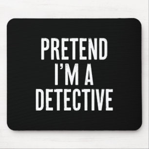 Mousepad Simples Fácil Finalidade Sou um Detetive Halloween