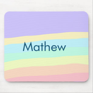 Mousepad simples letra inicial monograma adicionar sua letr