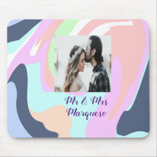Mousepad simples minimal adicione sua foto de pintura paste