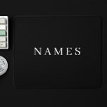 Mousepad Simples Preto Personalizado Adicionar Seu Nome Ele<br><div class="desc">Simples Preto Personalizado Adicione Seu Nome Design Elegante para Qualquer Um.</div>