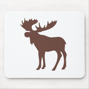 Mousepad Simples símbolo de alce marrom