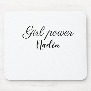 Mousepad simples textos com nome de garota minimalista imag