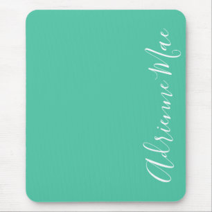 Mousepad Simplesmente Elegante Biscaia Verde Personalizado