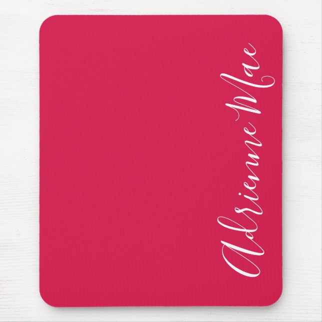 Mousepad Simplesmente Elegante Crimson Red Personalizado (Frente)