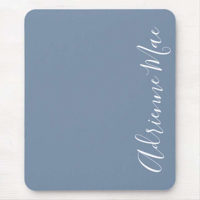 Mousepad Simplesmente Elegante Denim Blue Personalizado (Frente)