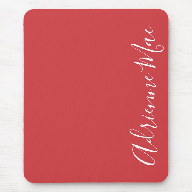 Mousepad Simplesmente Elegante Flame Vermelho Personalizado (Frente)