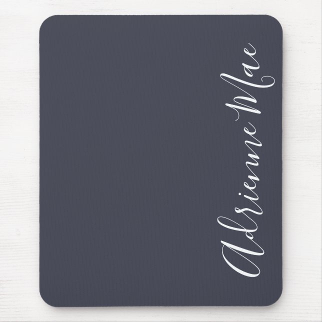 Mousepad Simplesmente Elegante Marinho Azul Personalizado (Frente)