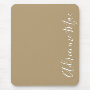 Mousepad Simplesmente Elegante Tan Personalizado