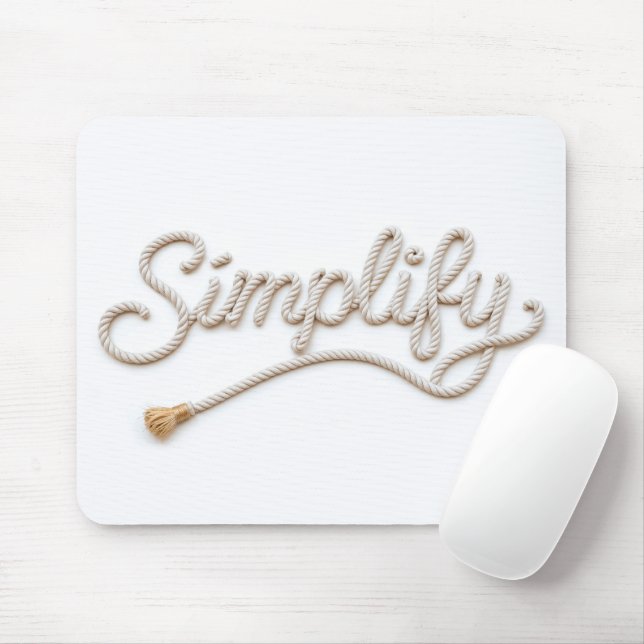 Mousepad Simplificar Texto de Corda (Com mouse)