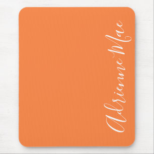 Mousepad Simply Elegant Orange Peel Personalized