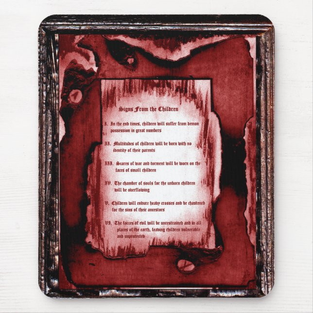 Mousepad Sinais Das Crianças (Frente)