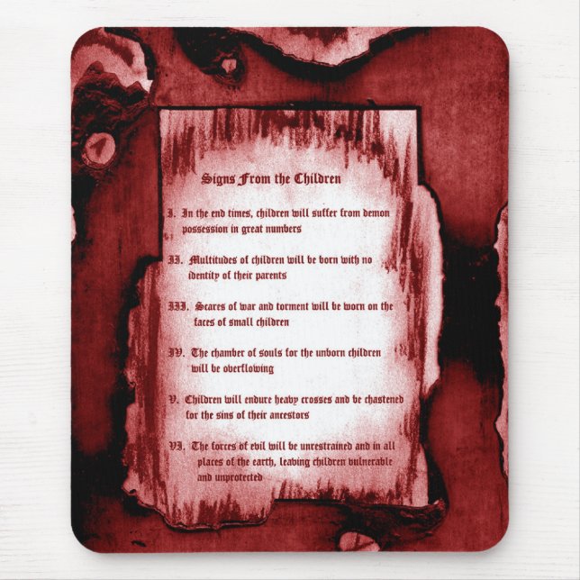 Mousepad Sinais das Crianças (Frente)