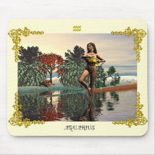 MOUSEPAD SINAIS DE ANIVERSÁRIO ZODIÁTICOS / AQUÁRIO