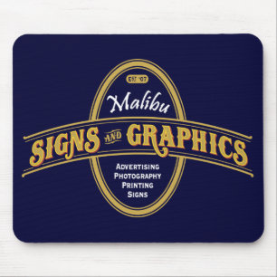 Mousepad Sinais de Malibu & gráficos Mouspad