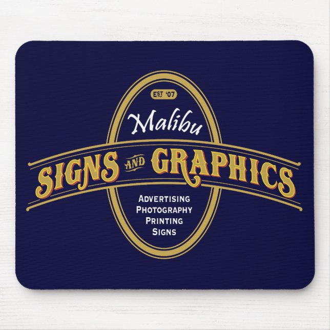 Mousepad Sinais de Malibu & gráficos Mouspad (Frente)