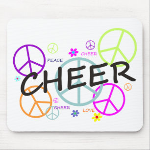 Mousepad Sinais de paz coloridos elogio