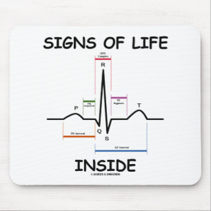 Mousepad Sinais do interior da vida (pulsação do coraçã